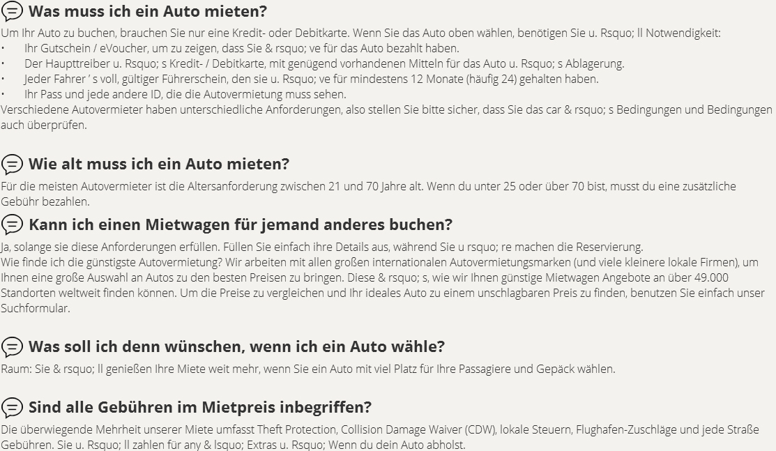 Häufig gestellte Fragen für billige Autovermietung Clinton