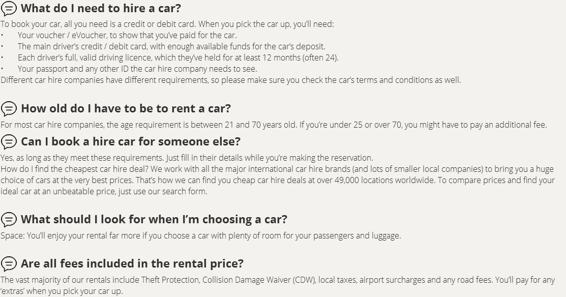 Frequently Asked Questions for Cheap Car Rental Birmingham